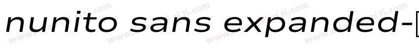 nunito sans expanded字体转换